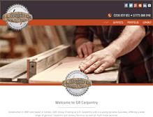 Tablet Screenshot of grcarpentry.com